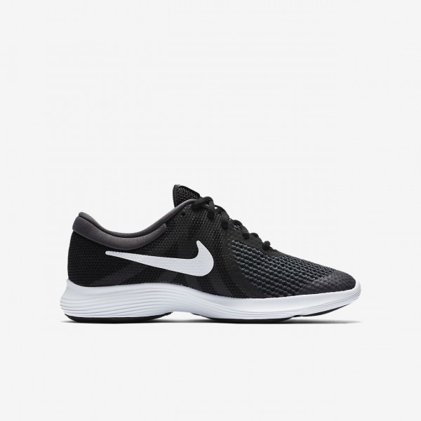 Nike Revolution 4 Laufschuhe Jungen Schwarz Weiß 221-92622