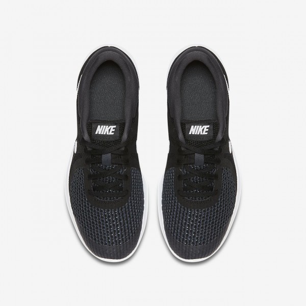 Nike Revolution 4 Laufschuhe Jungen Schwarz Weiß 221-92622