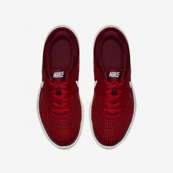 Nike Revolution 4 Laufschuhe Jungen Rot Schwarz Weiß 283-33407