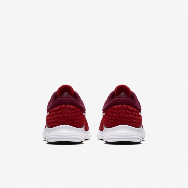 Nike Revolution 4 Laufschuhe Jungen Rot Schwarz Weiß 283-33407