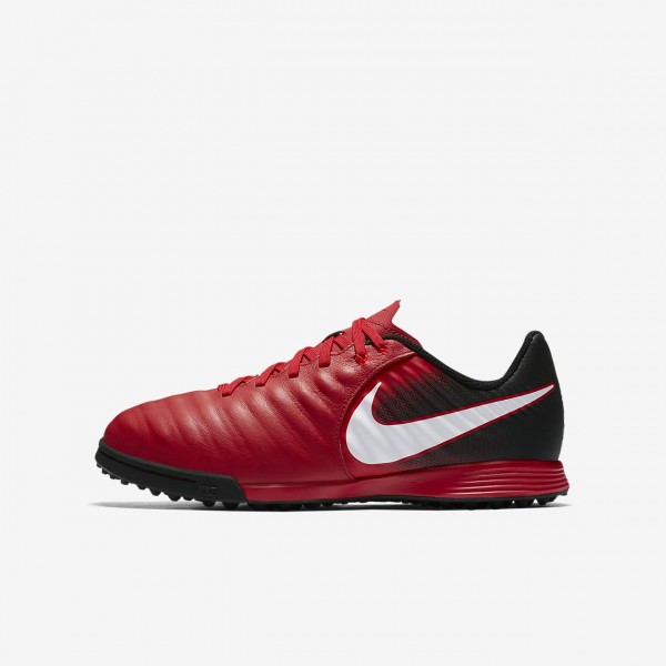Nike Jr. Tiempox Ligera Iv Tf Fußballschuhe Jungen Schwarz Rot Weiß 133-12542