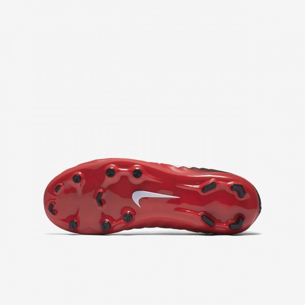 Nike Jr. Tiempo Ligera Iv Fg Fußballschuhe Jungen Schwarz Rot Weiß 690-52424