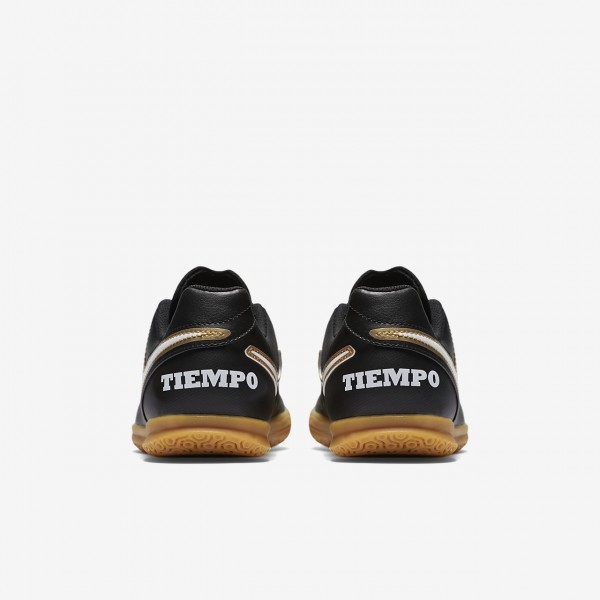 Nike Jr. Tiempo Rio III Ic Fußballschuhe Jungen Schwarz Weiß 384-40350