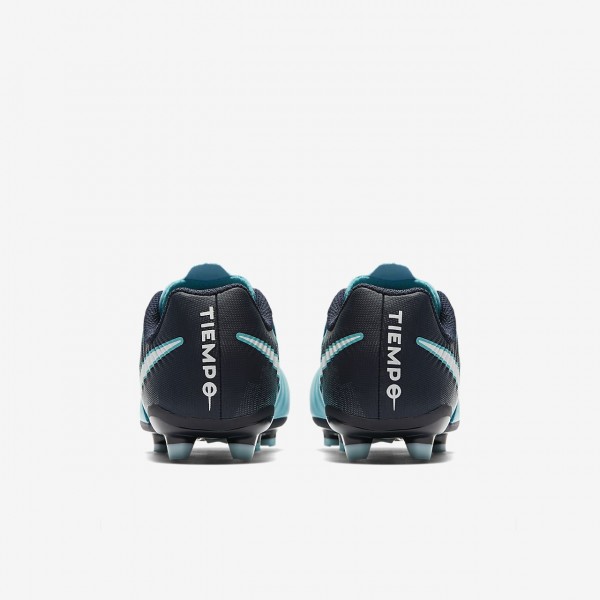 Nike Jr. Tiempo Ligera Iv Fg Fußballschuhe Jungen Blau Obsidian Weiß 412-39486