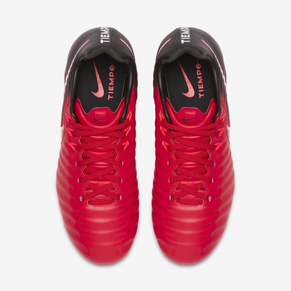 Nike Jr. Tiempo Legend Vii Fg Fußballschuhe Jungen Schwarz Rot Weiß 555-17544
