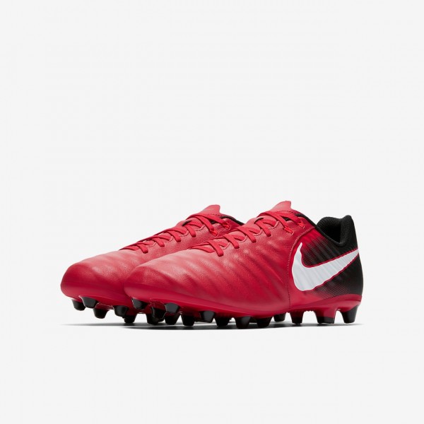 Nike Jr. Tiempo Ligera Ag-pro Fußballschuhe Jungen Schwarz Rot Weiß 247-45898