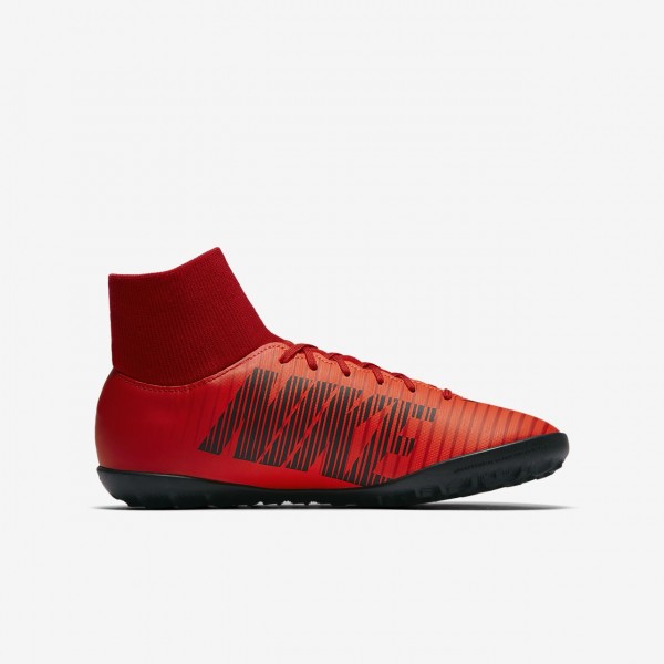 Nike Jr. Mercurialx Victory VI Dynamic Fit Tf Fußballschuhe Jungen Rot Schwarz 588-81585