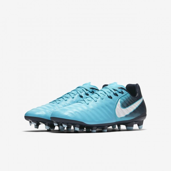 Nike Jr. Tiempo Legend Vii Fg Fußballschuhe Jungen Blau Obsidian Weiß 529-70226