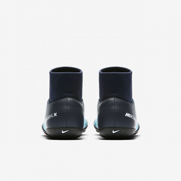 Nike Jr. Mercurialx Victory VI Dynamic Fit Tf Fußballschuhe Jungen Obsidian Blau Weiß 116-14404