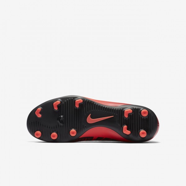 Nike Jr. Mercurial Vortex III Fg Fußballschuhe Jungen Rot Schwarz 849-75403