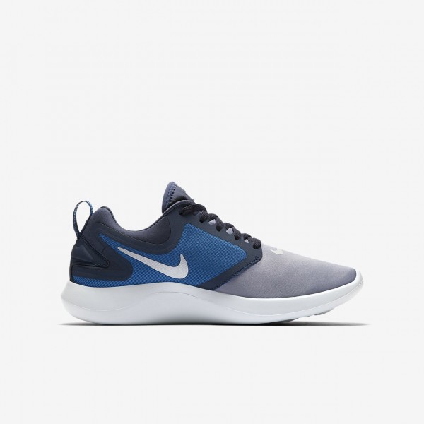 Nike Lunarsolo Laufschuhe Jungen Obsidian Tiefes Königsblau Blau Rot Metallic Silber 192-32429