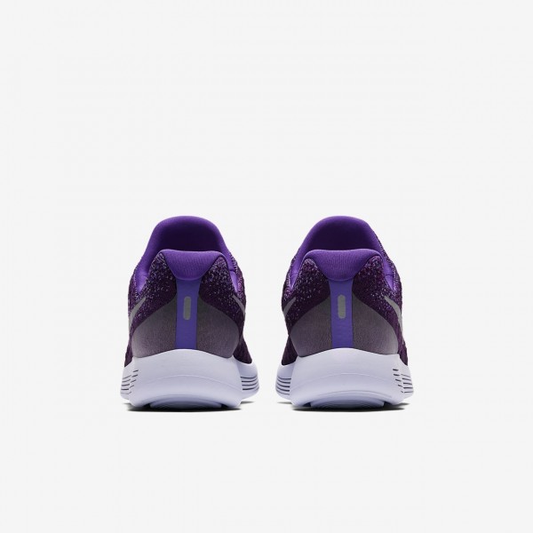 Nike Lunarepic low Flyknit 2 Laufschuhe Jungen Lila Metallic Silber 105-40410