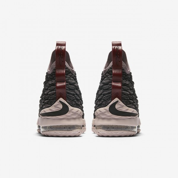 Nike Lebron 15 Basketballschuhe Jungen Schwarz Rot Metallic Gold 326-22569