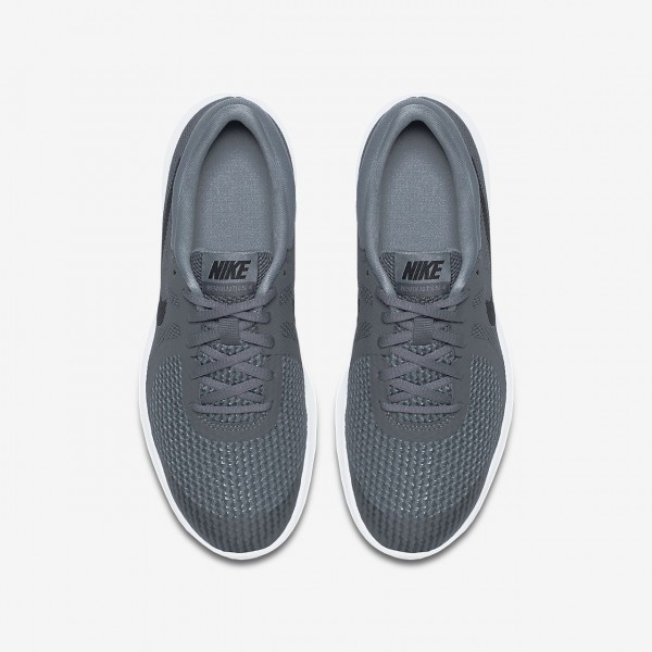 Nike Revolution 4 Laufschuhe Jungen Dunkelgrau Weiß Schwarz 542-43360