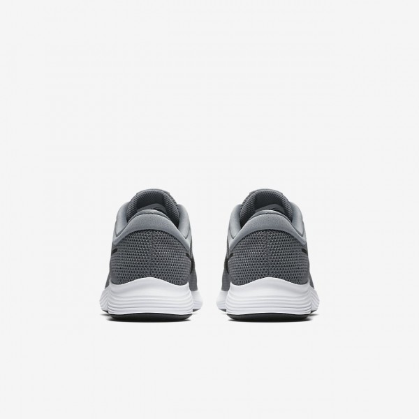 Nike Revolution 4 Laufschuhe Jungen Dunkelgrau Weiß Schwarz 542-43360