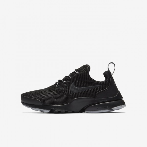 Nike Presto Fly Freizeitschuhe Jungen Schwarz Grau...