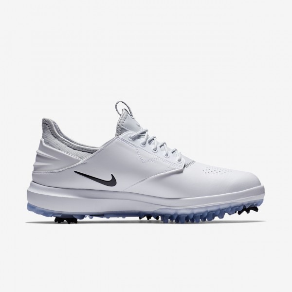 Nike Air Zoom Direct Golfschuhe Herren Weiß Metallic Silber Platin Schwarz 311-38229
