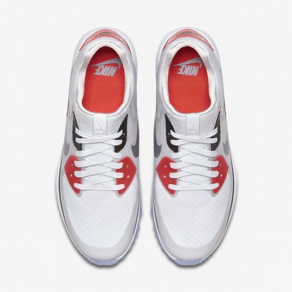 Nike Air Zoom 90 It Golfschuhe Herren Weiß Grau Schwarz 490-17847