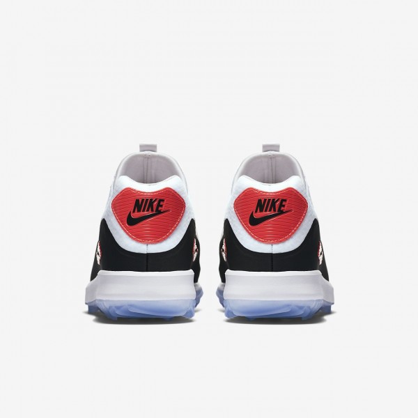 Nike Air Zoom 90 It Golfschuhe Herren Weiß Grau Schwarz 490-17847