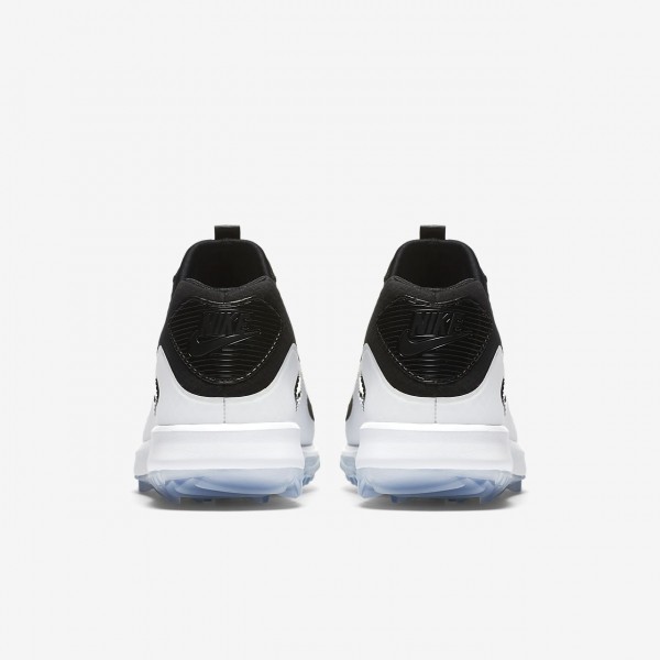 Nike Air Zoom 90 It Golfschuhe Herren Schwarz Weiß Grün 512-90691