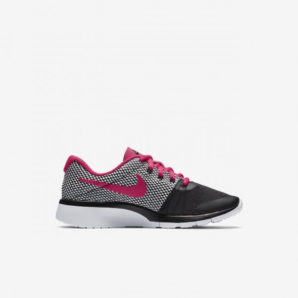 Nike Tanjun Racer Freizeitschuhe Mädchen Schwarz Platin Weiß Pink 244-42703