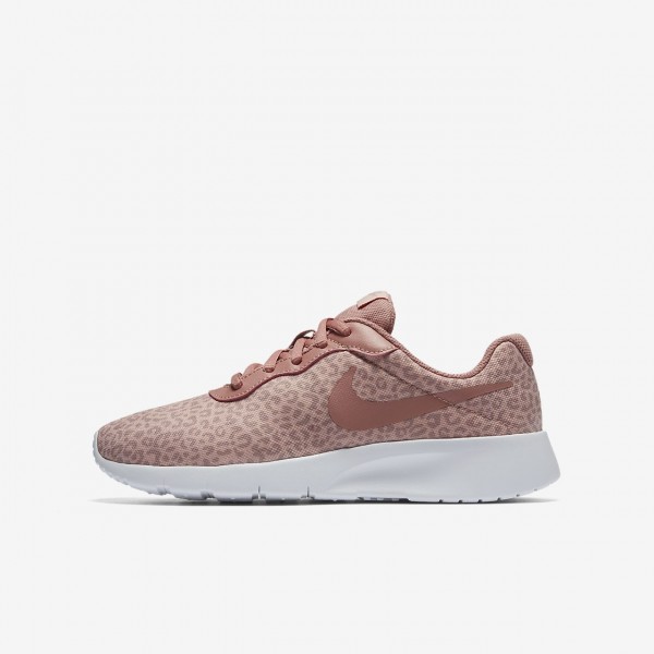 Nike Tanjun Print Freizeitschuhe Mädchen Rosa Wei...