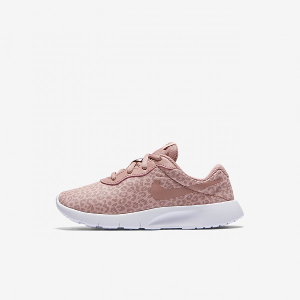 Nike Tanjun Print Freizeitschuhe Mädchen Rosa Wei...