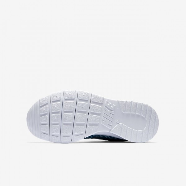 Nike Tanjun Print Freizeitschuhe Mädchen Blau Weiß 594-77686