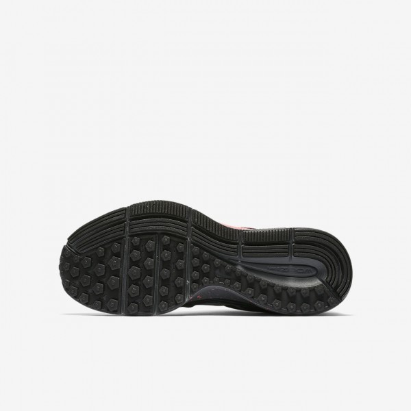 Nike Zoom Pegasus 34 Shield Laufschuhe Mädchen Dunkelgrau Pink Schwarz Silber 146-39558