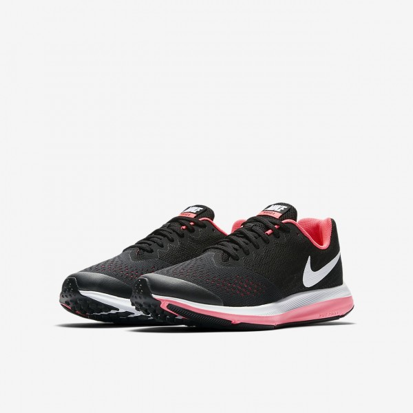 Nike Zoom Wio 4 Laufschuhe Mädchen Schwarz Pink Weiß 238-25813