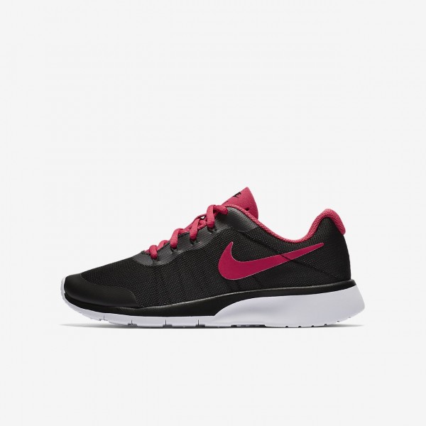 Nike Tanjun Racer Freizeitschuhe Mädchen Schwarz Platin Weiß Pink 718-39098