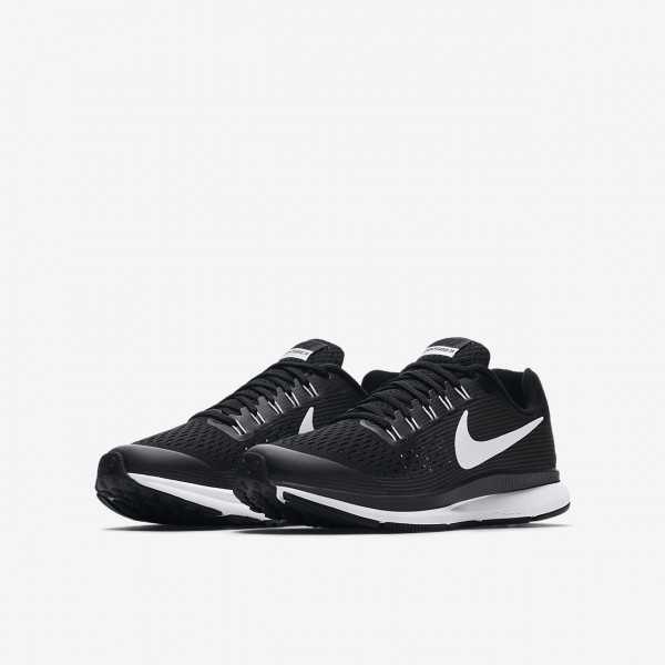 Nike Zoom Pegasus 34 Laufschuhe Mädchen Schwarz Dunkelgrau Weiß 600-80859