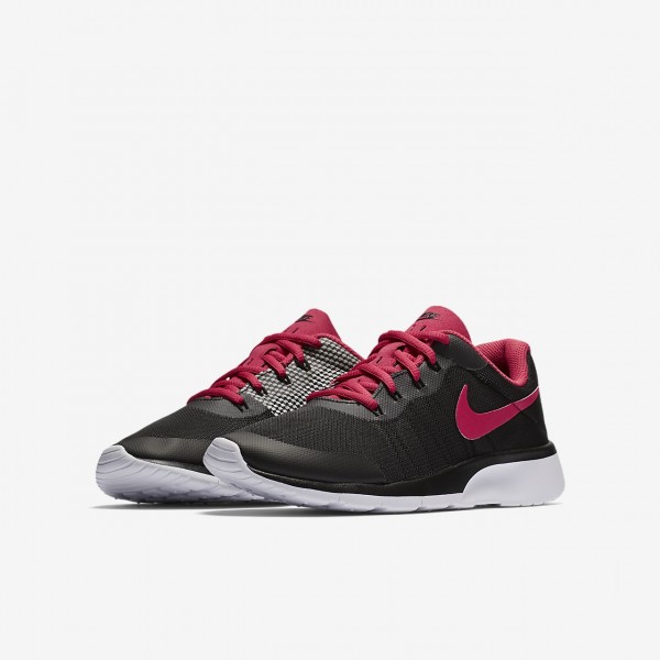 Nike Tanjun Racer Freizeitschuhe Mädchen Schwarz Platin Weiß Pink 718-39098