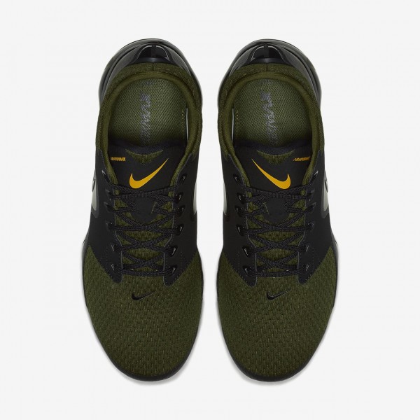 Nike Air Vapormax Laufschuhe Herren Schwarz Braun Dunkelolive 692-13311