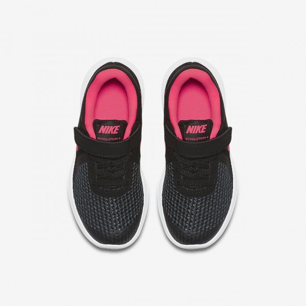 Nike Revolution 4 Laufschuhe Mädchen Schwarz Weiß Pink 116-99444