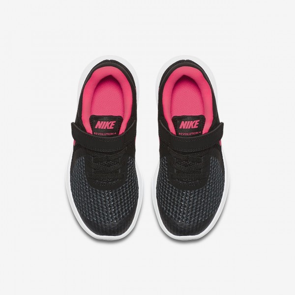 Nike Revolution 4 Laufschuhe Mädchen Schwarz Weiß Pink 116-99444