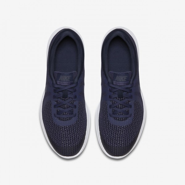 Nike Revolution 4 Laufschuhe Mädchen Blau Obsidian Schwarz Weiß 133-71512