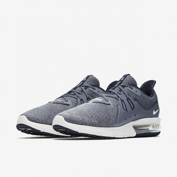 Nike Air Max Sequent 3 Laufschuhe Herren Obsidian Dunkelblau Weiß 783-89582