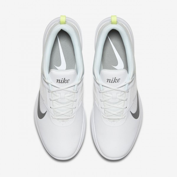 Nike Akamai Golfschuhe Damen Weiß Platin Metallic Silber 286-51940