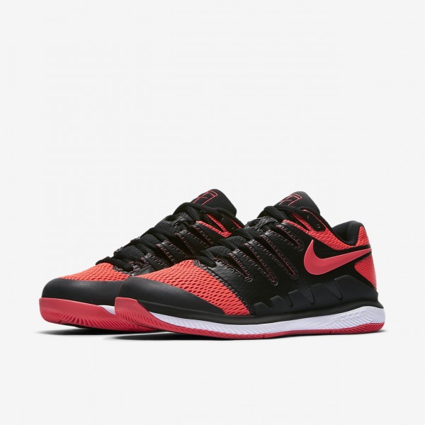 Nike Air Zoom Vapor X Tennisschuhe Damen Schwarz Weiß Rot 319-64756