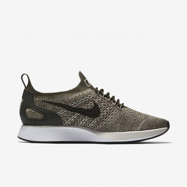 Nike Air Zoom Mariah Flyknit Racer Freizeitschuhe Damen Khaki Weiß 733-95012