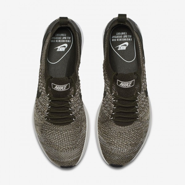 Nike Air Zoom Mariah Flyknit Racer Freizeitschuhe Damen Khaki Weiß 733-95012