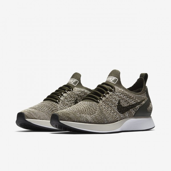 Nike Air Zoom Mariah Flyknit Racer Freizeitschuhe Damen Khaki Weiß 733-95012