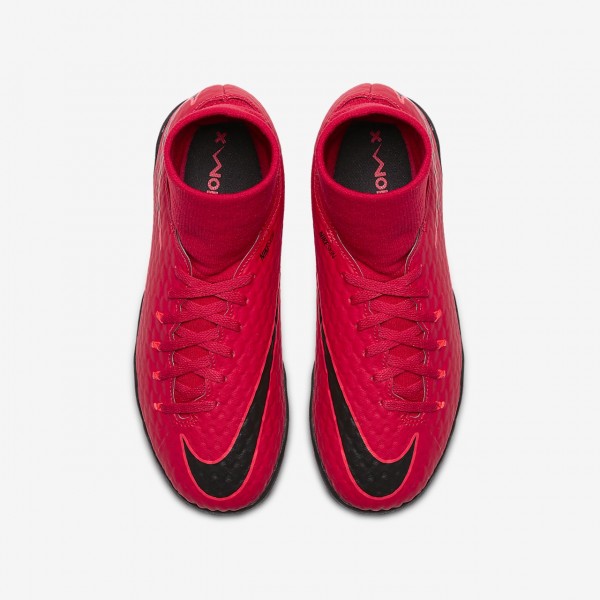 Nike Jr. Hypervenomx Phelon III Dynamic Fit Ic Fußballschuhe Jungen Rot Schwarz 105-82417