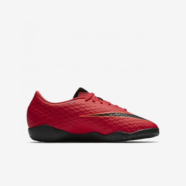Nike Jr. Hypervenomx Phelon 3 Ic Fußballschuhe Jungen Rot Schwarz 700-39253