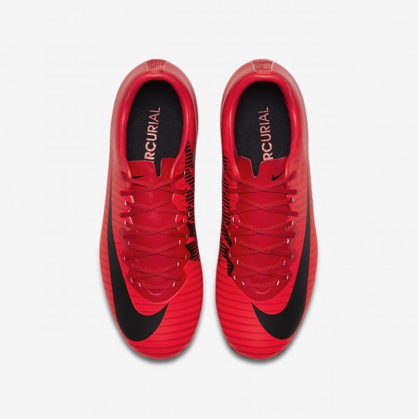 Nike Jr. Mercurial Vapor XI Fg Fußballschuhe Jungen Rot Schwarz 126-46835
