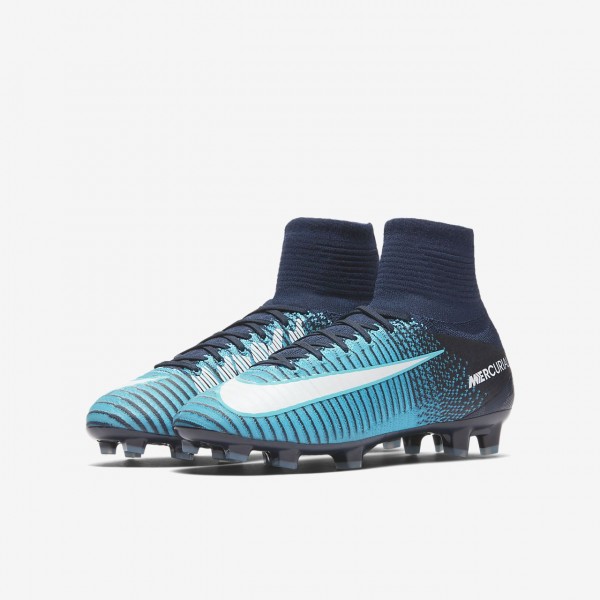 Nike Jr. Magistax Onda II Ic Fußballschuhe Jungen Schwarz Rot Weiß 477-84044