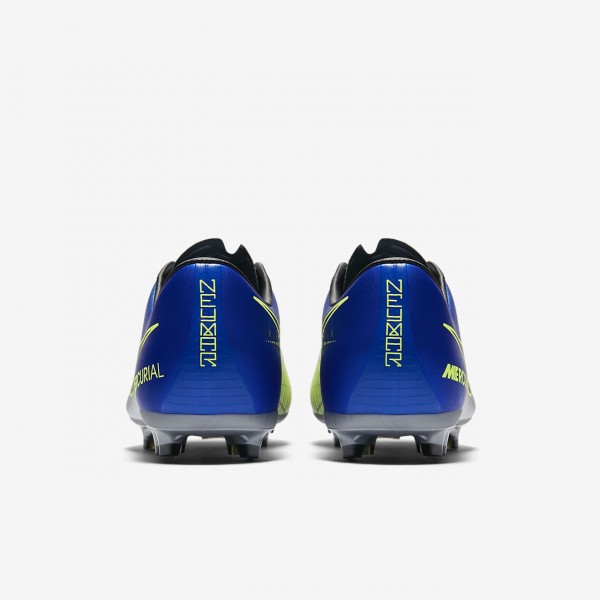 Nike Jr. Mercurial Vapor XI Neymar Fg Fußballschuhe Jungen Blau Silber Grün Schwarz 262-56203