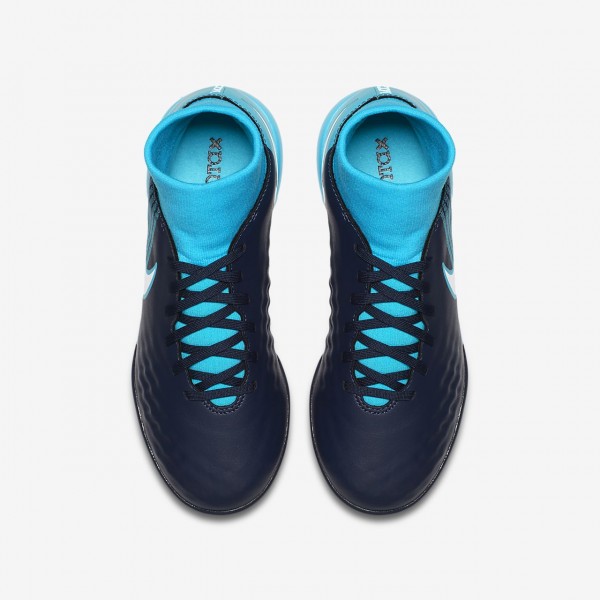 Nike Jr. Magistax Onda II Dynamic Fit Fußballschuhe Jungen Obsidian Blau Weiß 427-35209