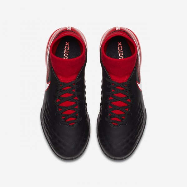 Nike Jr. Magistax Onda II Dynamic Fit Ic Fußballschuhe Jungen Schwarz Rot Weiß 923-38313